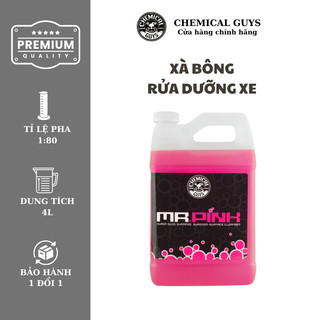Xà bông rửa xe Chemical Guys Mr Pink Super Suds Shampoo - Siêu bọt tạo sạch hoàn hảo, Can 3,8L
