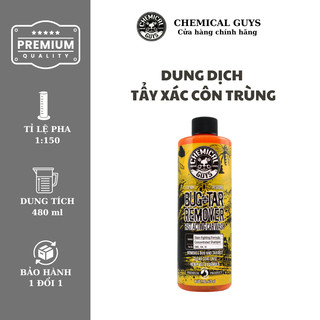 Dung dịch tẩy xác côn trùng, nhựa cây khi đậu dưới bóng cây Chemical Guys Bug and Tar Remover Fast Acting Car Wash 478ml