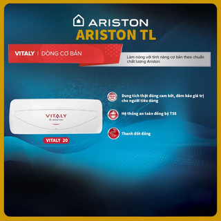 Bình tắm nóng lạnh ariston vitaly slim 20 lít