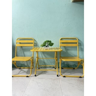 Bộ bàn ghế lá 1 bàn 2 ghế