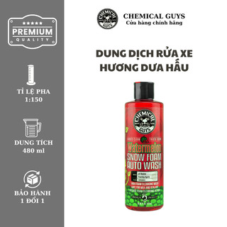 Dung dịch rửa xe dưa hấu Chemical Guys Watermelon Snow Foam Auto Wash siêu bọt, đậm đặc 478ml