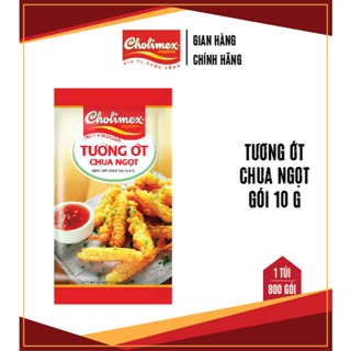 Tương ớt chua ngọt Cholimex - 50 gói/ bịch. Gói 10g siêu tiện lợi cho du lịch, quán ăn