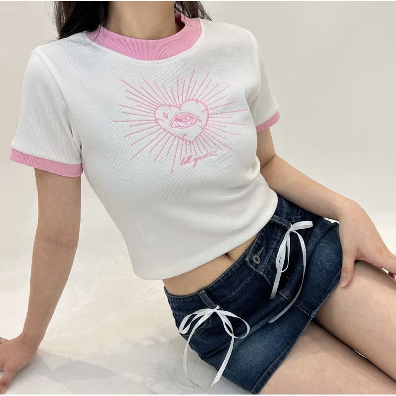 PASS ÁO CROPTOP HỒNG KILL SYSTEM