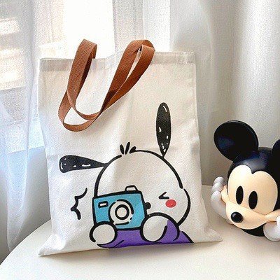 Túi Vải,Túi Tone Họa Tiết Hoạt Hình, Túi Xách Thích Hợp Đi Học Đi Làm UNISEX, Túi Đeo Vai LQ