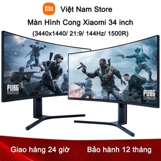  Màn Hình Cong Gaming Xiaomi 34 inch  3440x1440  21:9  144Hz  1500R  - Chính Hãng Bảo Hành 12 Tháng 