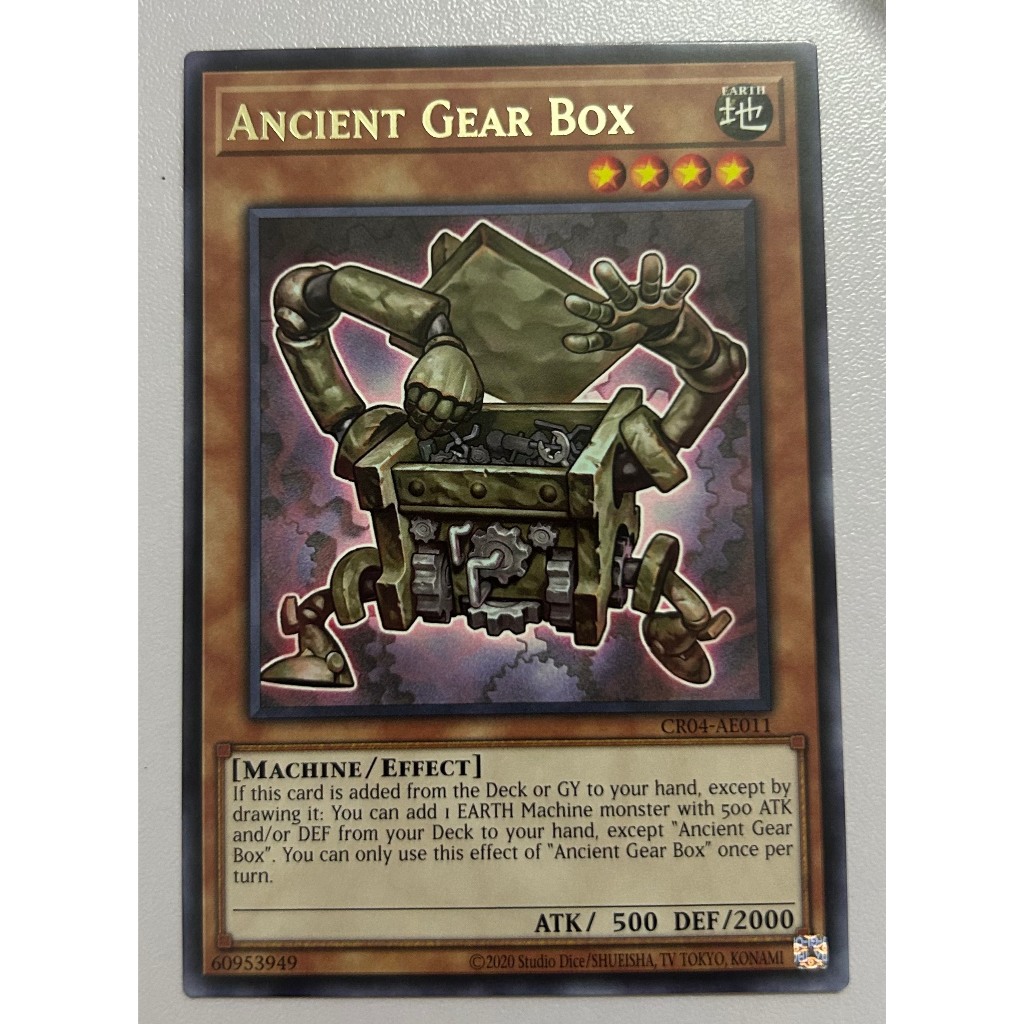 Thẻ bài Yugioh - CR04-AE011 Ancient Gear Box (R)
