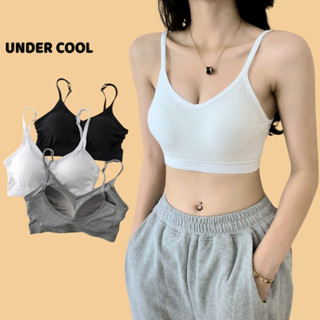 Áo Bra Nữ 2 dây Pickleball Chỉnh Dây UNDERCOOL Áo Ngực Nữ chữ U hở lưng không gọng nâng ngực, Áo yoga, fitness AB42