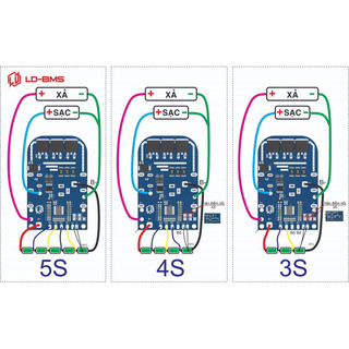 Mạch 3-4-5s 80A không chân