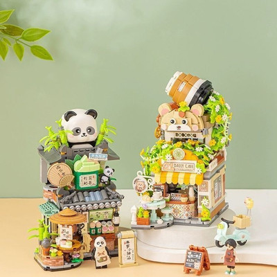 [ Hàng mới về ]Bộ lắp ráp LOZ mini mô hình nhà sáng tạo nhiều mẫu 1382 - 1385