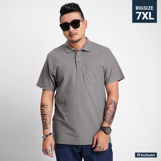 Áo Polo BIGSIZE (80kg - 150kg) Basic Màu Xám, Size Siêu To, Sang Trọng Và Lịch Lãm, Chuẩn Phom Bigsize - GASIMAN