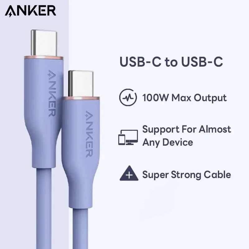 Cáp Anker PowerLine III Flow USB Type C to C