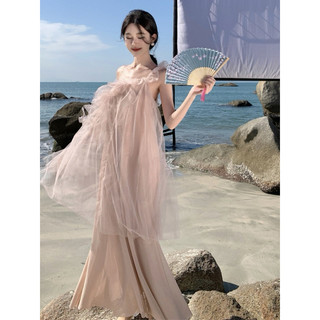 Đầm voan chéo vai 💮ZhangBoZhu