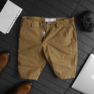 Quần Short Kaki Nam Cao Cấp Màu Nâu, Quần Sooc Kaki Nam Vải Cotton Co Giãn Thoải Mái, DOKI