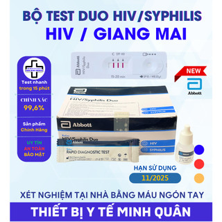 - bộ test hiv xét nghiệm hiv và giang mai - sd bioline abbott