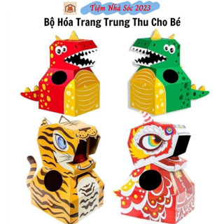 Thùng Carton Hóa Trang Khủng Long,Hổ,Lân Đồ Chơi Trung Thu Lắp Ghép Bìa Cứng Cho Bé.tiệm Nhà sóc