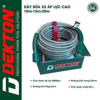 Dây rửa xe áp lực cao 22mm dekton 10m, 15m, 20m