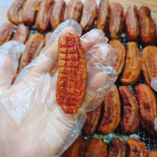 Chuối xiêm sấy dẻo nguyên quả, canh tác hữu cơ, vườn hà giang