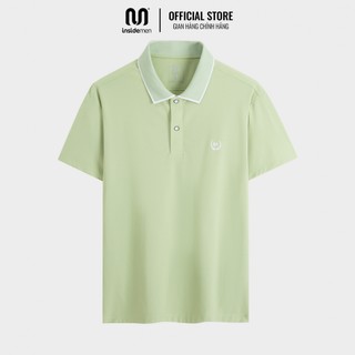 Áo Polo Nam Tay Ngắn Cổ Bẻ INSIDEMEN Regular Fit Freezing Polyamide Mát Lạnh Co Giãn Tốt Nhiều Màu IPS018AZ