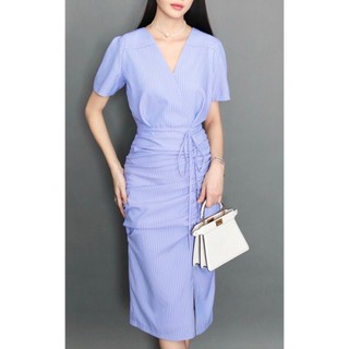 Đầm sọc nhún tiểu thư thanh lịch - Angel V