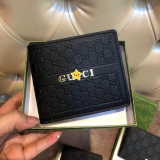 Ví nam ngang FullBox , có hộp giấy thẻ của hãng , ví bóp gấp đôi nam , chất liệu da pu cao cấp