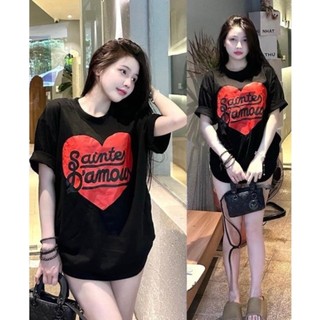 Áo thun nam nữ Trái tim SAIN unisex tay lỡ form rộng- áo phông hot trend 2024 chất cotton cao cấp