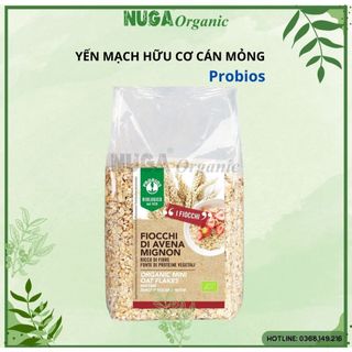 Yến mạch hữu cơ cán lớn & cán mỏng - Probios - 500g