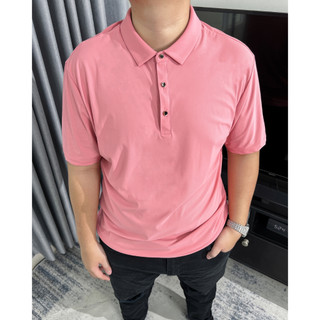Áo Polo BIGSIZE (80-150kg) basic màu hồng, thanh lịch, sang trọng, chuẩn phom Bigsize - GASIMAN