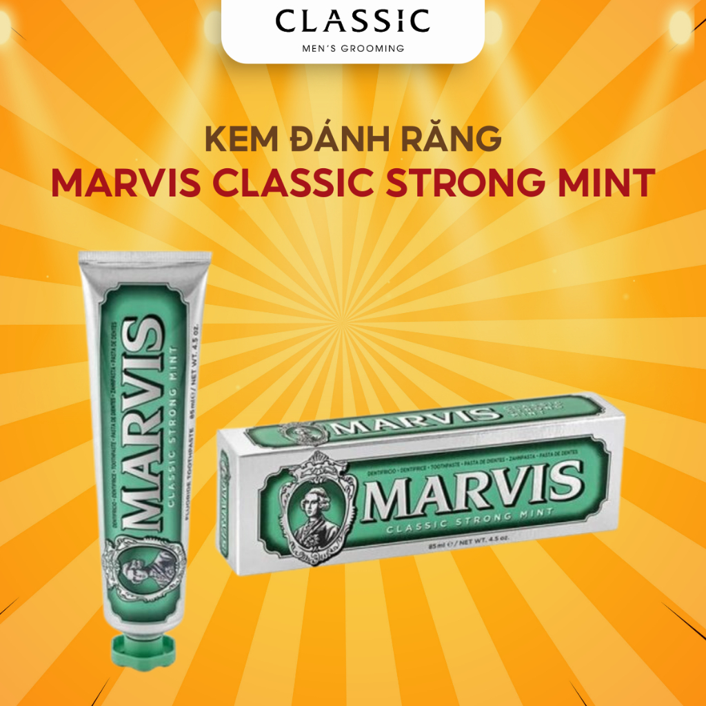 Kem Đánh Răng Marvis Classic Strong Mint