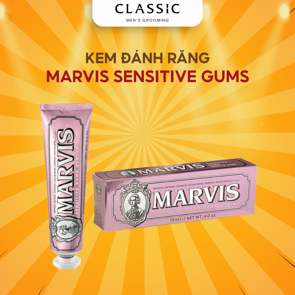 Kem Đánh Răng Marvis Sensitive Gums Gentle Mint