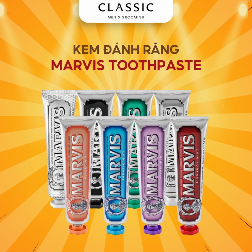 Kem đánh răng Marvis Toothpaste - Đầy đủ mùi hương