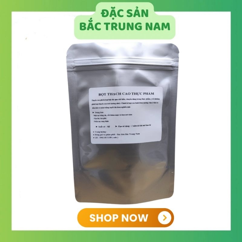 Bột thạch cao phi dùng cho thực phẩm 100 - 500g