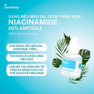 Serum Co & K’lear B5 + HA tinh chất phục hồi cấp ẩm da 50ml