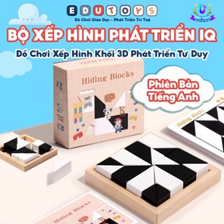 [ĐỘC QUYỀN] Bộ Đồ Chơi IQ Xếp Hình Khối Ẩn 3D Bằng Gỗ Tư Duy Giáo Dục Thông Minh Phát Triển Trí Tuệ Bé EDU TOYS DC02