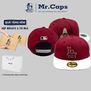 Mũ snapback nam L.A Full Box [Túi M.L.B và Hộp Mrcaps] - Mũ nón hiphop L.A phong cách snapback cho anh em form unisex