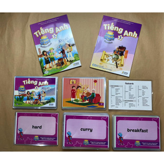 Thẻ Flashcard A5 Tiếng Anh i-Learn Smart Start Lớp 5 in 2 mặt đã ép plastic