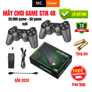 Máy Chơi Game Stick 4K Cầm Tay V3 Pro 2024 Tiếng Việt 64GB Có 20.000 trò + 50 Game Mới Có 2 Tay Cầm Không Dây Kèm Theo