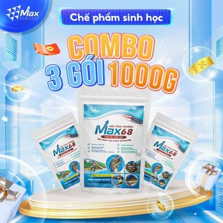Max68 max biotech combo 3 túi vi sinh siêu tăng trưởng thuỷ sản - 1000g