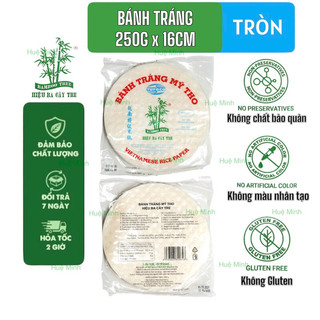 Bánh tráng ba cây tre loại tròn size 16cm 250g