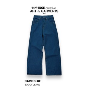 DARK BLUE VER V2  BAGGY JEANS - QUẦN JEAN BAGGY 1673