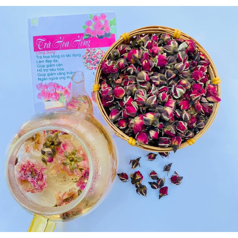 Nụ Hoa Hồng Đà Lạt 200g (Nụ Hồng Nguyên Bông,Nụ đẹp,thơm)