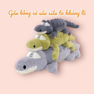 Cá sấu gấu bông gối cá sấu đồ chơi trẻ em kích thước 1m,1m2,1m5,1m7