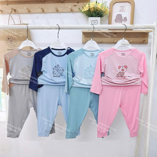 Bộ cài vai dài tay Avaler sợi tre - Áo len Avaler hoạ tiết đủ màu