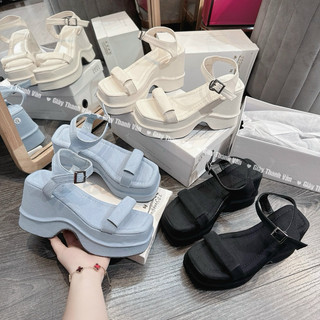 Giày Sandan tăng chiều cao quai mảnh cao 10 phân tông dáng (D0082)
