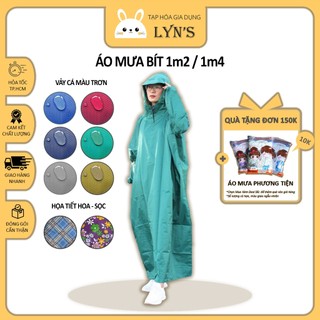 Hoa / sọc 1m4 - áo mưa bít người lớn cao cấp