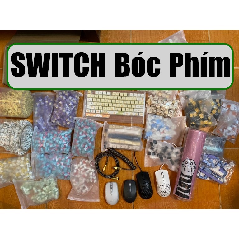 (COMBO 20) SWITCH bàn phím cơ  bóc phím new chưa gõ/ HOTSWAP