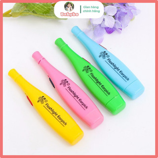 Bộ lấy ráy tai nhựa 4 chi tiết (3 đầu thay khác nhau) có đèn chiếu sáng tiện lợi hỗ trợ đắc lực khi vệ sinh tai