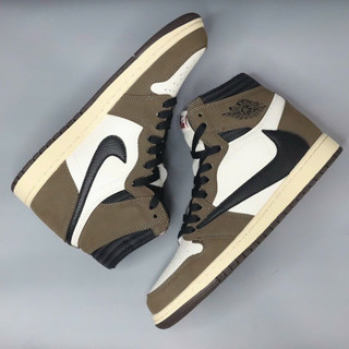 [B - Sneaker] Giày Sneaker Aj1 High Travis Scott Mocha Bản Cao Cấp FullBox