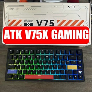 ( NEW) Bàn phím cơ Gaming không dây  ATK VXE V75X - 3 Mode/Mạch Xuôi/RGB/Top Nhôm CNC/Độ trễ thấp