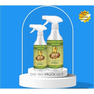 Chai diệt mối mọt Knock Out Diệt tận gốc mối mọt gỗ tủ bếp sàn Nguồn Gốc Thảo Mộc dung tích 500ml