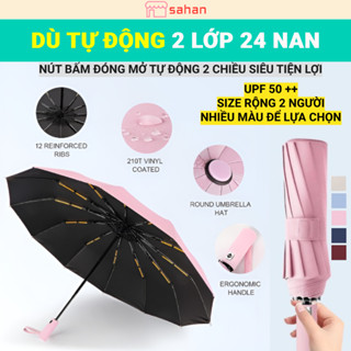 Ô Dù Đóng Mở Tự Động Gấp Gọn,Chống Tia UV,Che Mưa Che Nắng,Chống Gió Giật,Chống Bám Nước Khô Nhanh